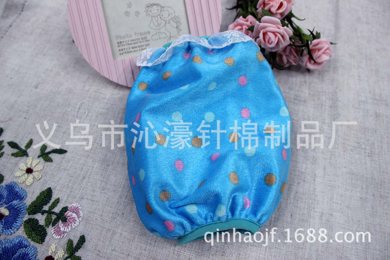 Factory direct super soft color polka dot sleeves stitching lace cuff sleeve shirt wholesale Factory direct super soft color polka dot sleeves stitching lace cuff sleeve shirt wholesale