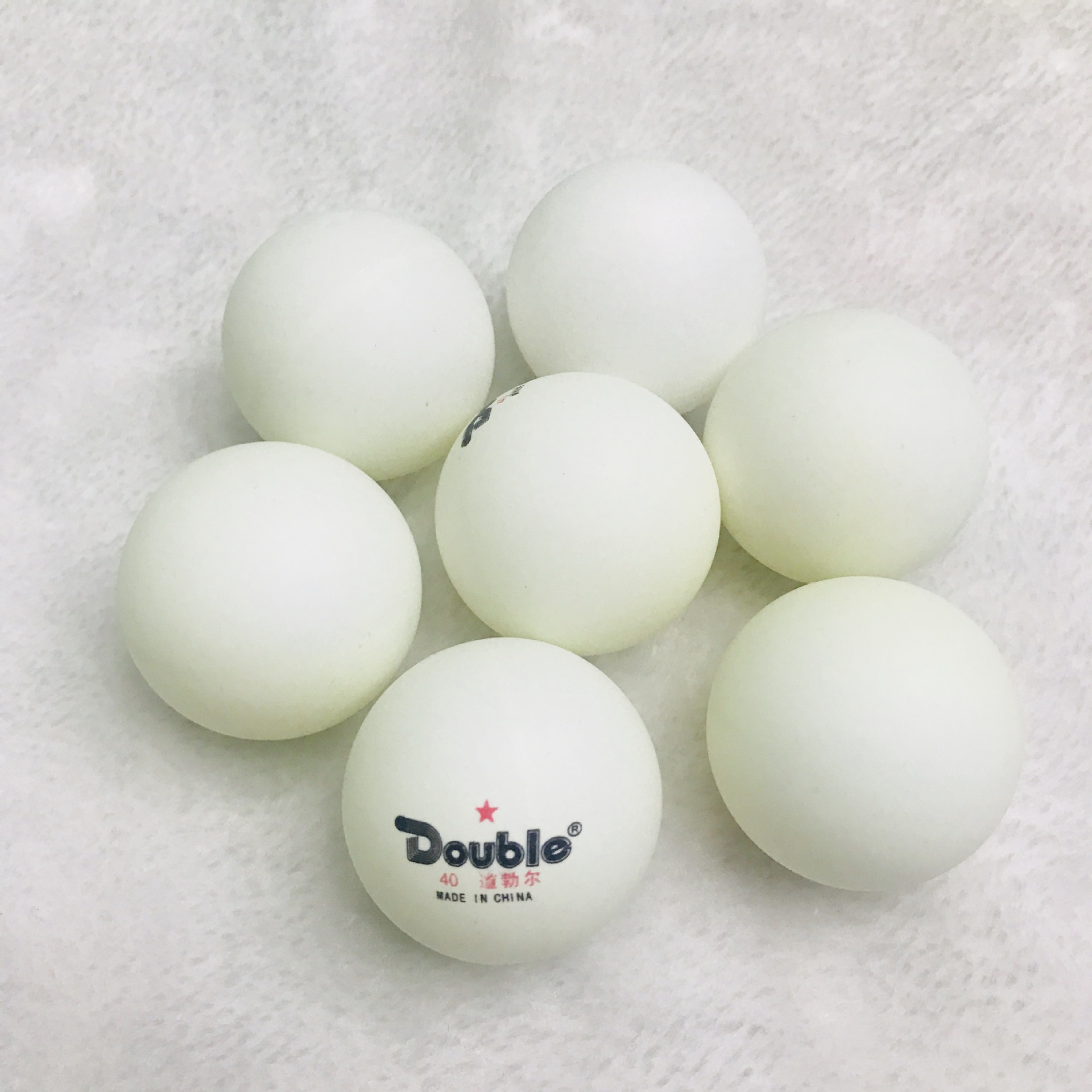 New material ABS table tennis Double road 40mm seamless 60 drums can be printed LOGO.
