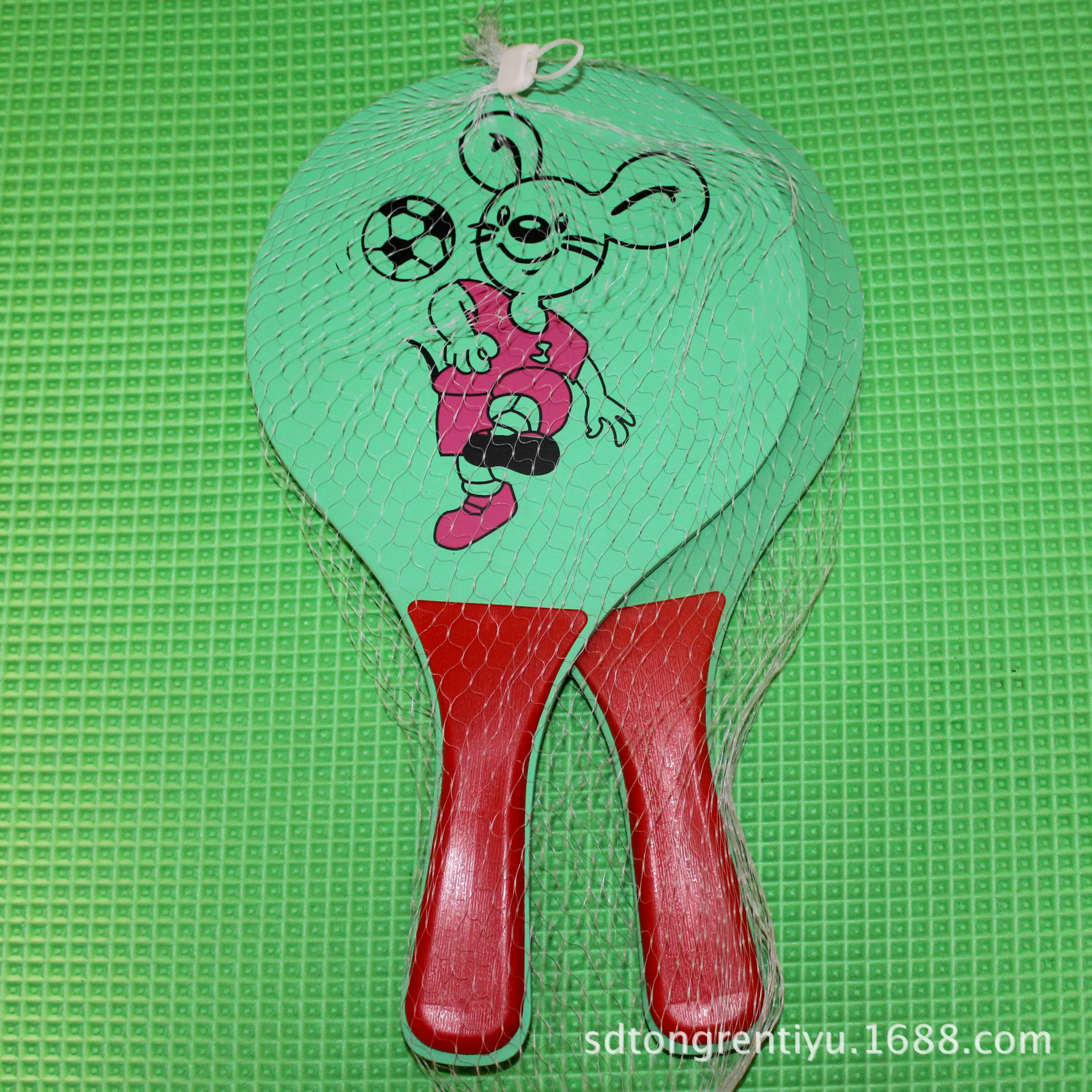 Authentic Battledore and Shuttlecock Cartoon Board Badminton Racket Battledore and Shuttlecock High-Elastic Racket without Ball Sporting Goods Wholesale