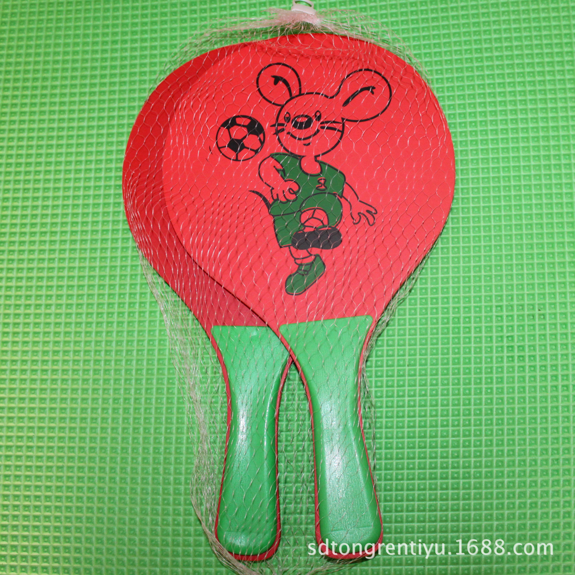 Authentic Battledore and Shuttlecock Cartoon Board Badminton Racket Battledore and Shuttlecock High-Elastic Racket without Ball Sporting Goods Wholesale