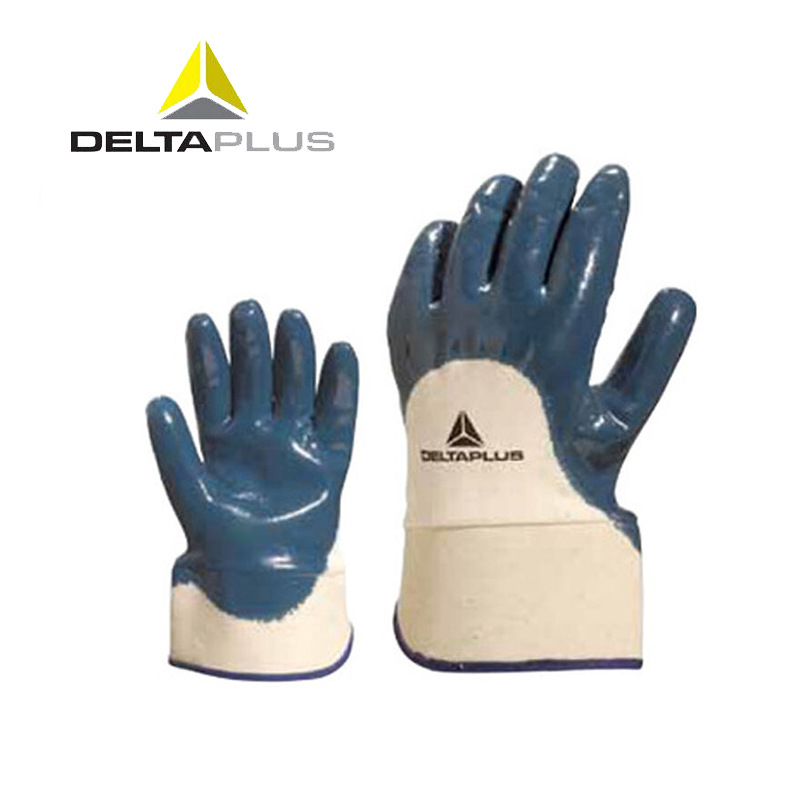 Delta Deltaplus 201170 Cuff Heavy Duty Nitrile Coated Protective Gloves