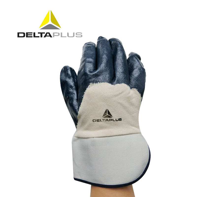Delta Deltaplus 201170 Cuff Heavy Duty Nitrile Coated Protective Gloves