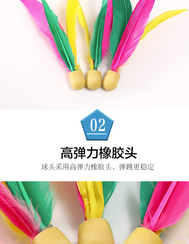 Cricket Shuttlecock Battledore and Shuttlecock High-Elastic Badminton Adult and Children Entertainment Sports Beef Tendon Ball Durable High-Elastic Free Shipping