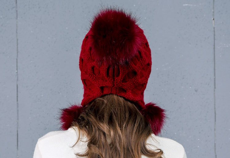 Korean New Women's Hat Autumn and Winter Woolen Cap Shuttlecock Back Opening Knitted Hat Double Layer Thickened Rabbit Fur Hat Korean New Women's Hat Autumn and Winter Woolen Cap Shuttlecock Back Opening Knitted Hat Double Layer Thickened Rabbit Fur Hat