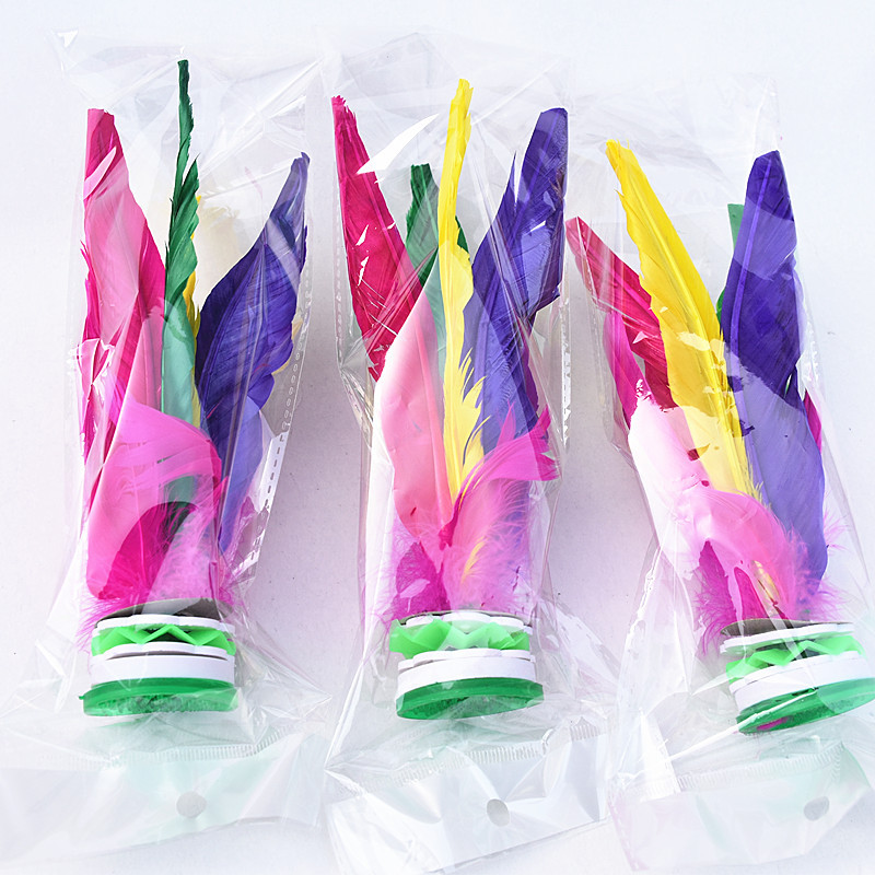 Shuttlecock Children&#039;s Feather Thickening Heavy with Packaging Goose Feather Big Flower Student Shuttlecock Fitness Class Four Hair Color Shuttlecock