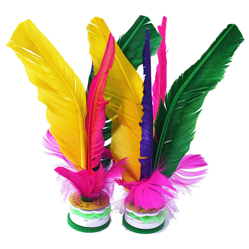Shuttlecock Children&#039;s Feather Thickening Heavy with Packaging Goose Feather Big Flower Student Shuttlecock Fitness Class Four Hair Color Shuttlecock
