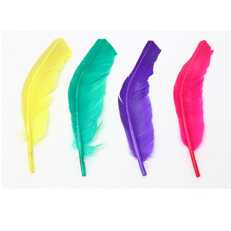 Shuttlecock Children's Feather Thickening Heavy with Packaging Goose Feather Big Flower Student Shuttlecock Fitness Class Four Hair Color Shuttlecock
