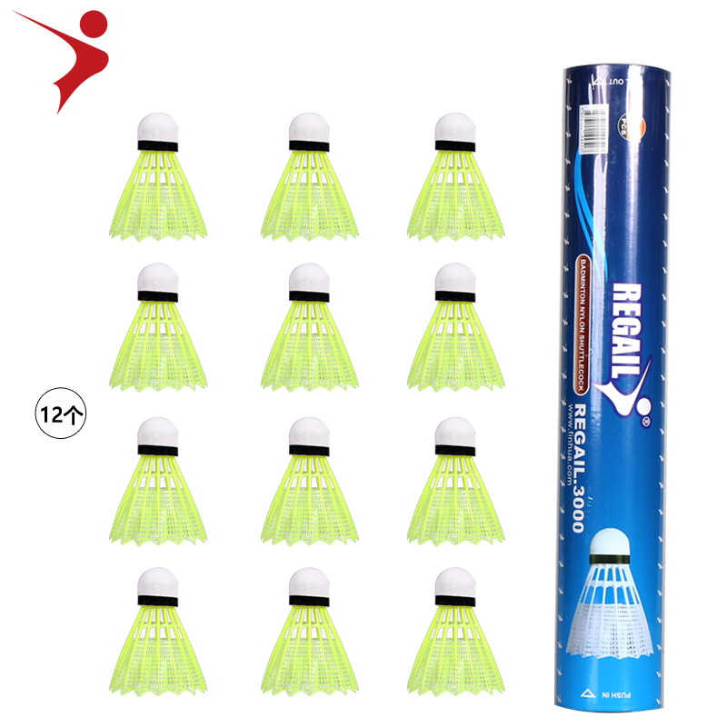 Regail Shuttlecock,badminton,Imitation nylon ball,12pcs pack