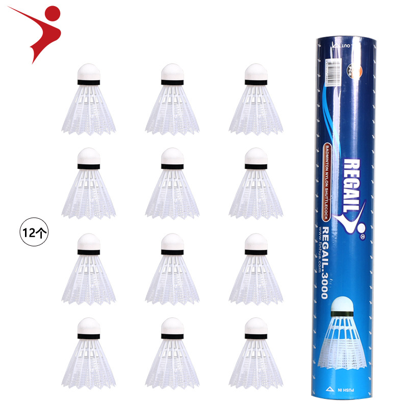 Regail Shuttlecock,badminton,Imitation nylon ball,12pcs pack