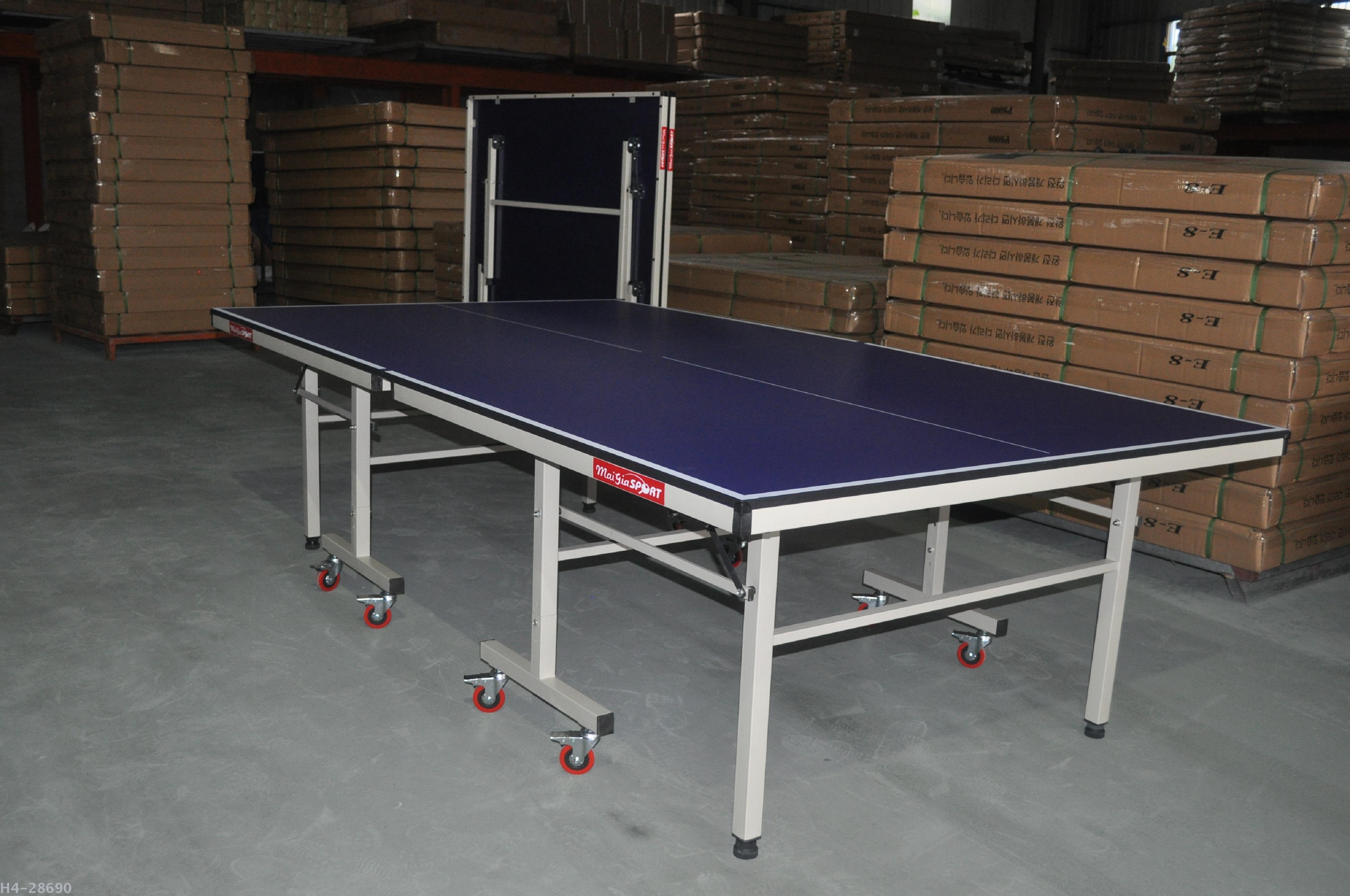 table tennis table movable with wheels AJ-10