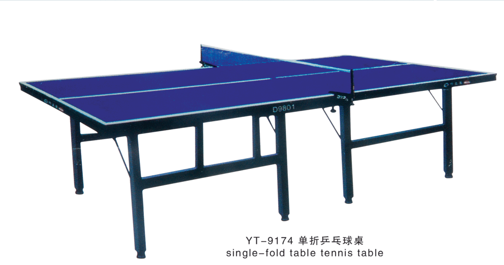 YT-9174 single folding table tennis table wholesale factory direct fitness path