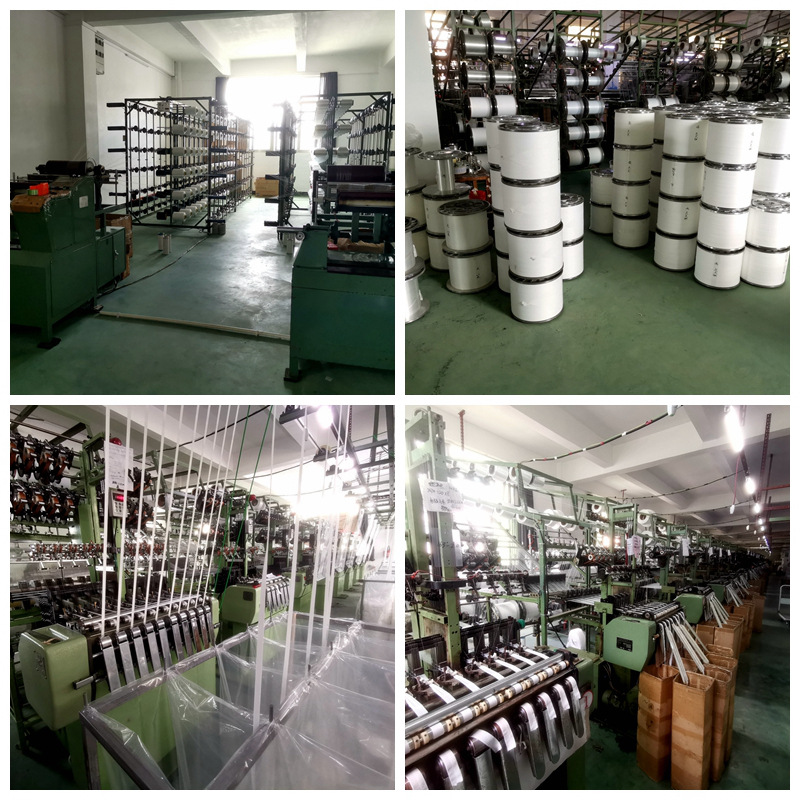 Ribbon Manufacturer 2cm Elastic Edge Taping Machine down Jacket Cuff Fold Trim Black and White Nylon Elastic Band