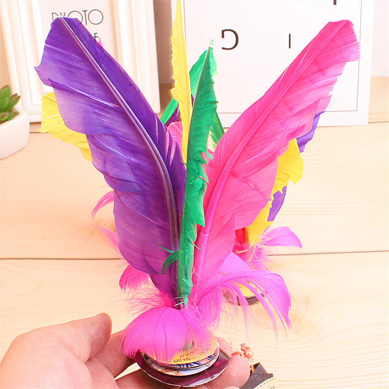 Wholesale Goose Feather Shuttlecock Competition Designated Special Big Flower Shuttlecock Kick Ball Feather Spoon Color Key Wholesale Goose Feather Shuttlecock Competition Designated Special Big Flower Shuttlecock Kick Ball Feather Spoon Color Key