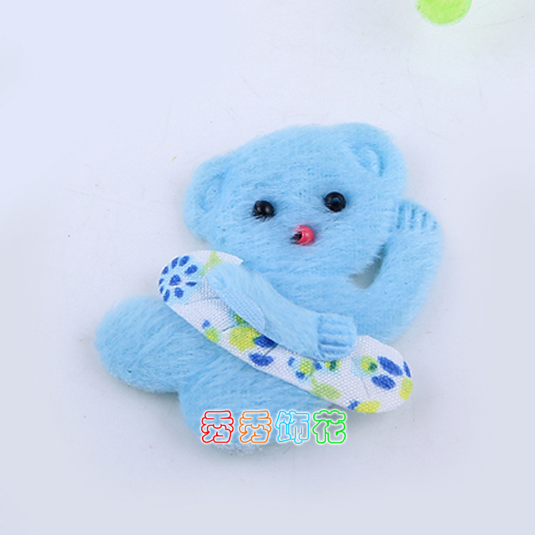 Cute Cartoon Bear Plush mobile phone accessories DIY cosmetic glove cuff fabric accessories Cute Cartoon Bear Plush mobile phone accessories DIY cosmetic glove cuff fabric accessories