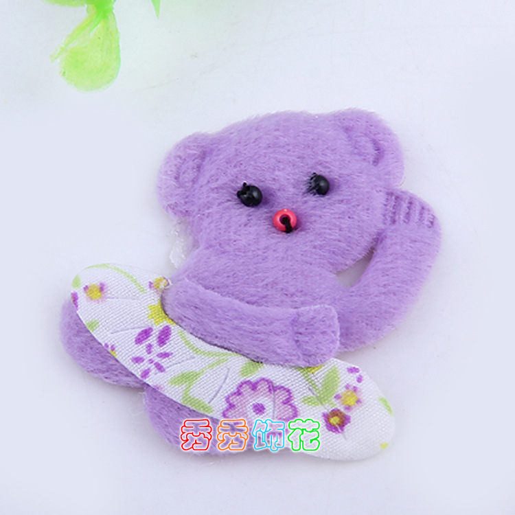 Cute Cartoon Bear Plush mobile phone accessories DIY cosmetic glove cuff fabric accessories Cute Cartoon Bear Plush mobile phone accessories DIY cosmetic glove cuff fabric accessories