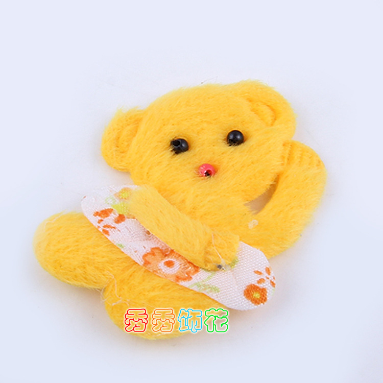 Cute Cartoon Bear Plush mobile phone accessories DIY cosmetic glove cuff fabric accessories Cute Cartoon Bear Plush mobile phone accessories DIY cosmetic glove cuff fabric accessories