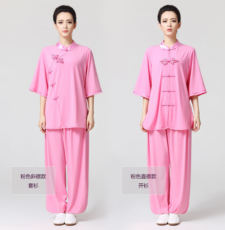 New spring-summer short sleeve long sleeve ladies cuff exercises in taiji clothes exercise clothing clothing