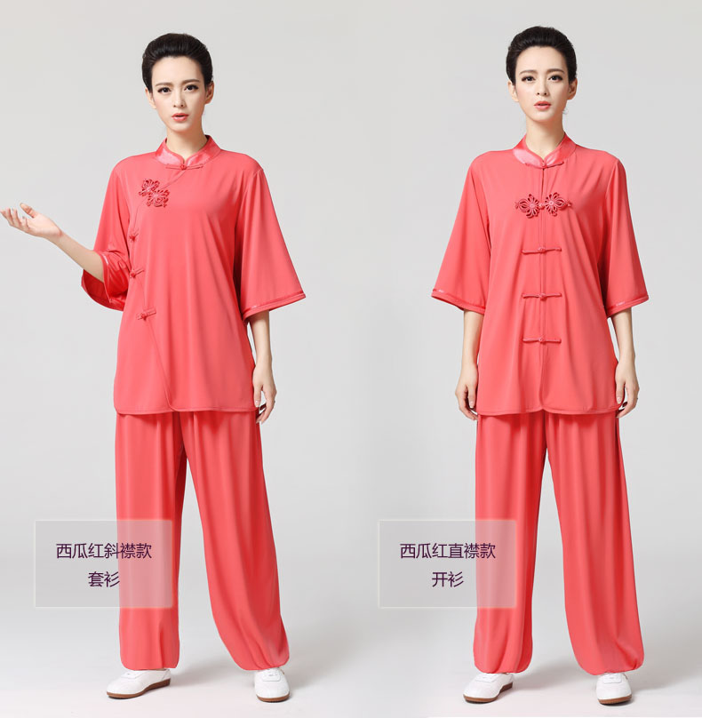New spring-summer short sleeve long sleeve ladies cuff exercises in taiji clothes exercise clothing clothing