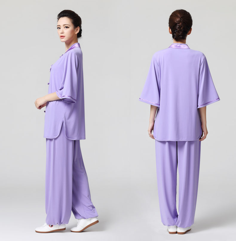 New spring-summer short sleeve long sleeve ladies cuff exercises in taiji clothes exercise clothing clothing