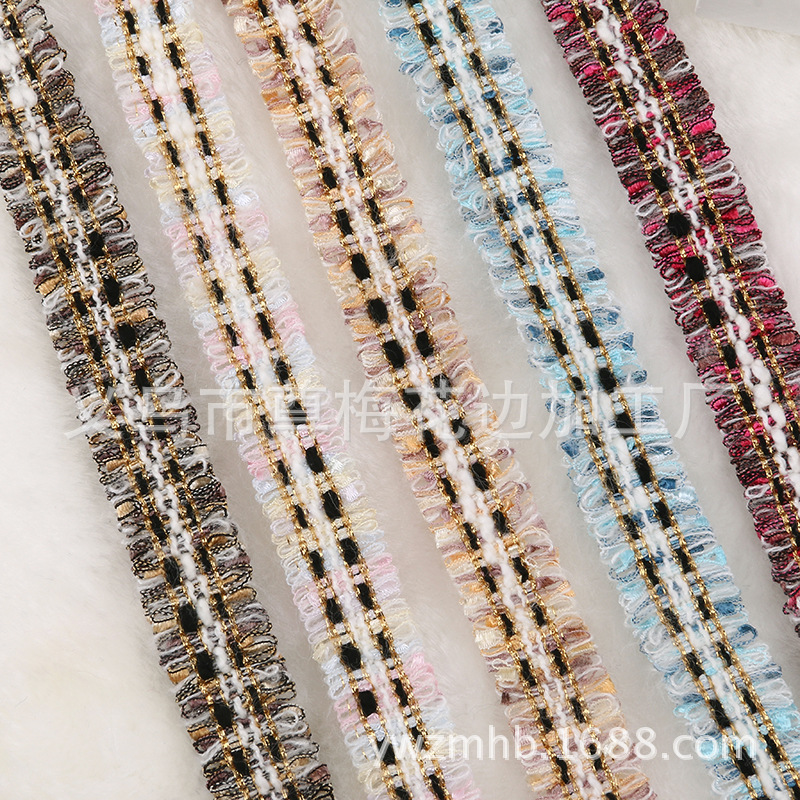 The Manufacturers sell exquisite ethnic clothing accessories, cotton computer jacquard Korean ribbon cuff decoration