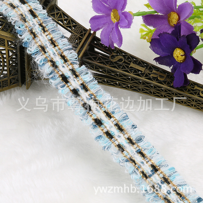 The Manufacturers sell exquisite ethnic clothing accessories, cotton computer jacquard Korean ribbon cuff decoration