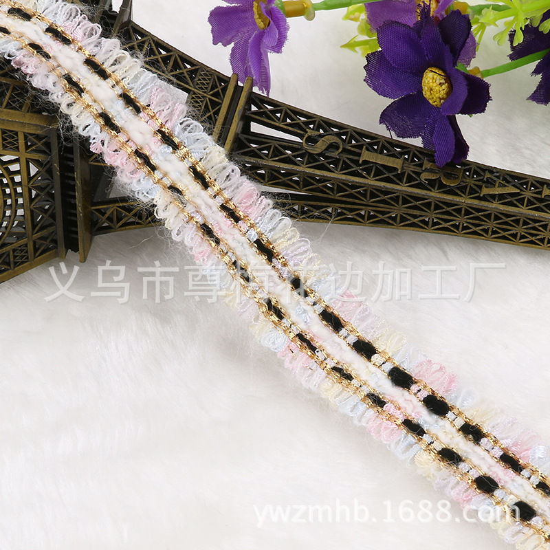 The Manufacturers sell exquisite ethnic clothing accessories, cotton computer jacquard Korean ribbon cuff decoration