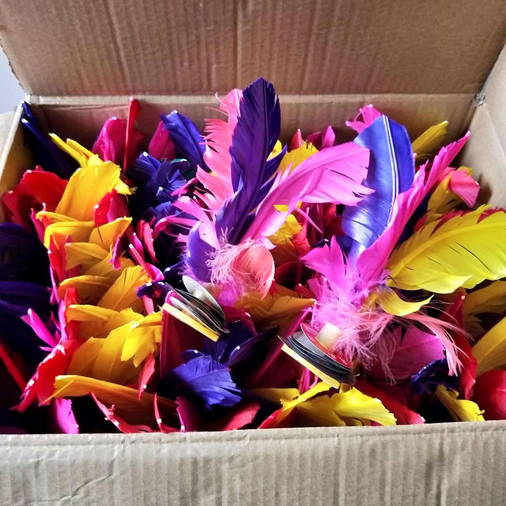 Shuttlecock Color Feather Shuttlecock Color Shuttlecock Traditional Toys Kick Shuttlecock 1 Yuan Special Batch