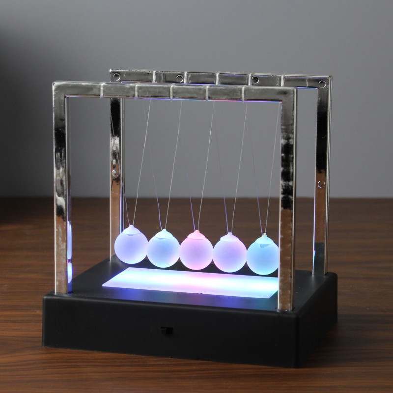 Luminous Newton a Regional Name for Billiards Bumperball Creative Home Desktop Decorations Gift Decoration Swing Ball New Exotic Gift