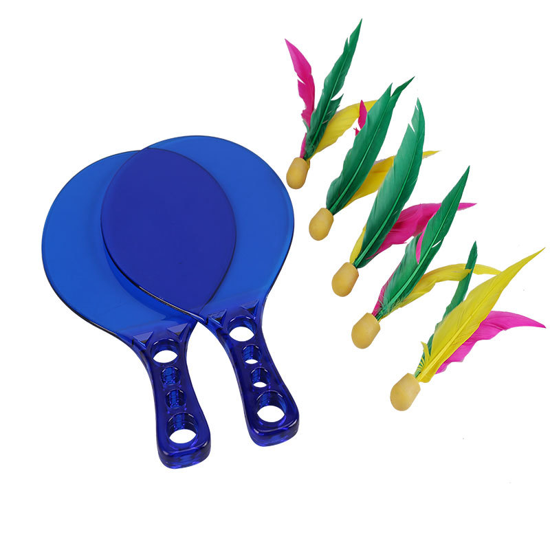 and Shuttlecock Racket Beach Board Shuttlecocks Battledore and Shuttlecock Plastic Board Shuttlecocks Children&#039;s