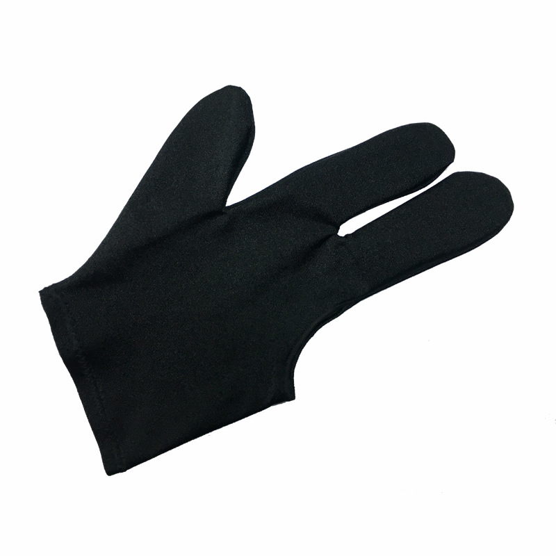 Wholesale Billiard Gloves Black Eight Snooker Billiards Three-Finger Gloves Open Finger Billiard Gloves Left Hand Gloves