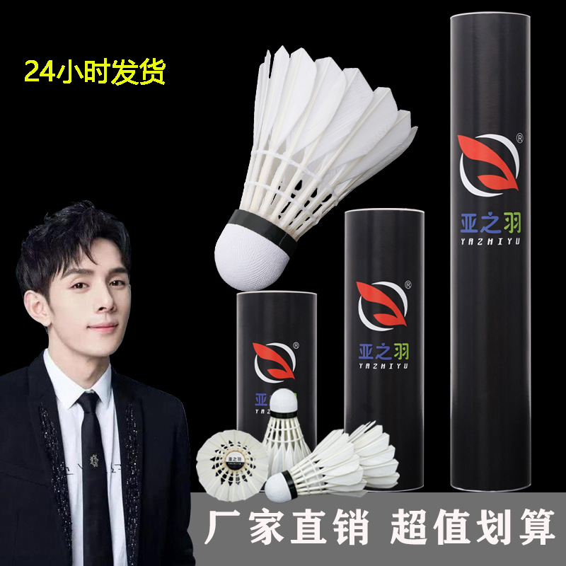 More than Specification 12 Pieces Stable Durable Not Broken Professional Competition Training Duck Feather Shuttlecock