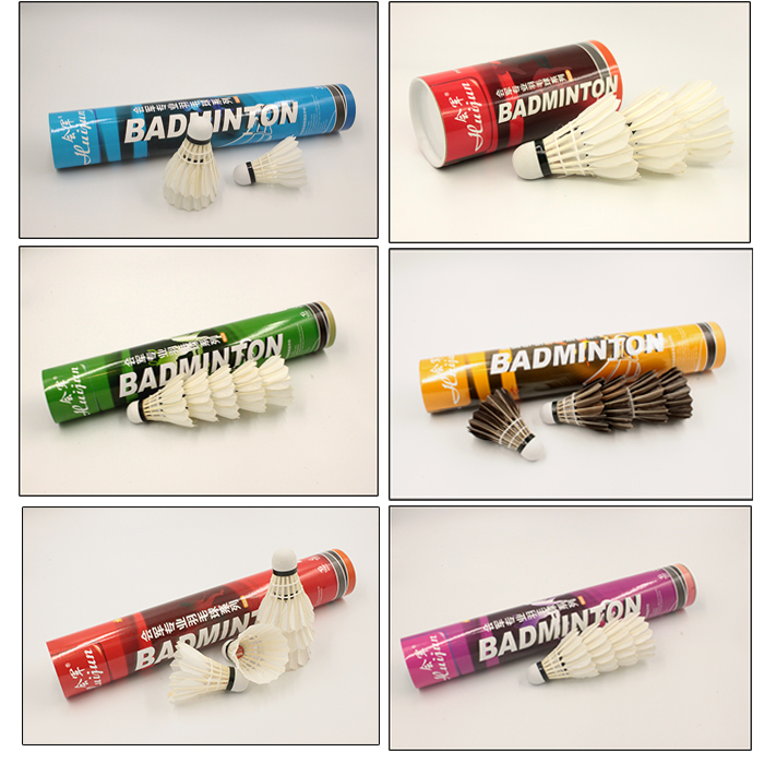 Goose feather shuttlecock durable badminton balls for training and competition 
