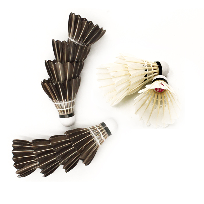 Goose feather shuttlecock durable badminton balls for training and competition 
