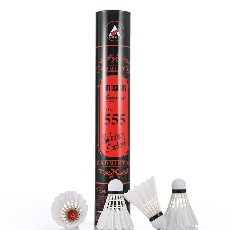 Factory Direct Sales Arm555 Badminton Quantity Discounts High Quality Stable Durable Drake Feather Shuttlecock