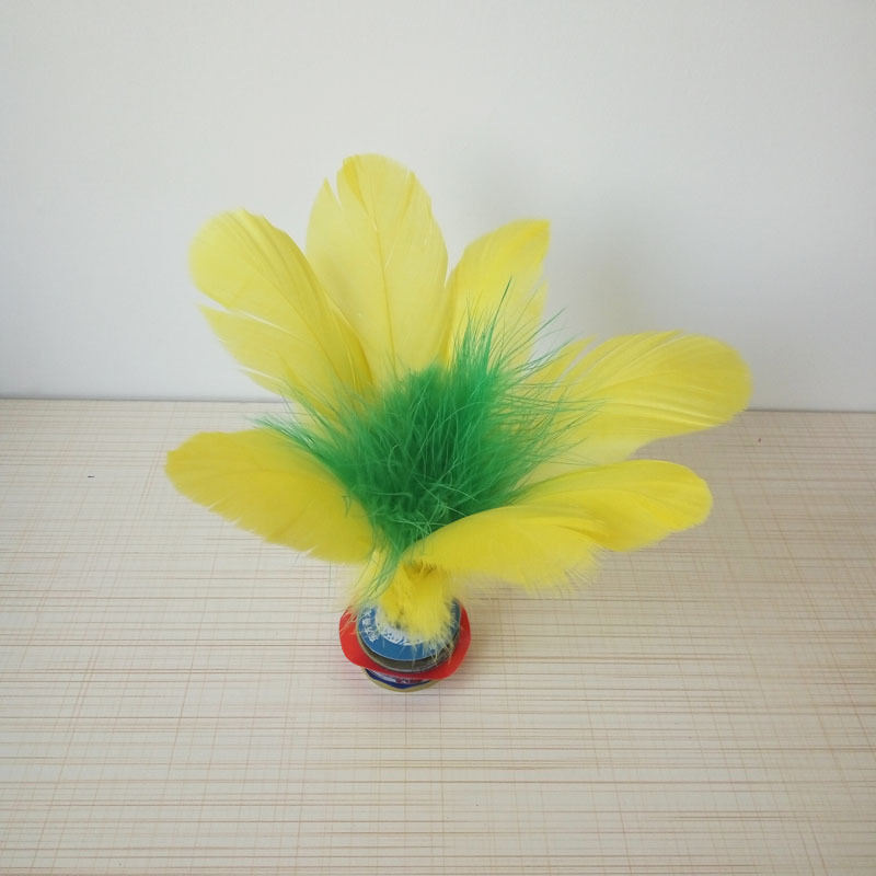 Manufacturer&#039;s direct sale of large color lotus shuttlecock chicken goose feather students fitness and entertainment 