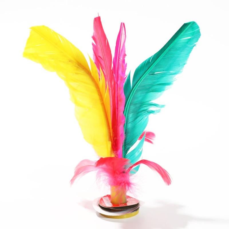 Shuttlecock Children Primary School Students Shuttlecock Kick-Resistant Kindergarten Feather Tendon Fitness Exercise Game-Specific Kick Shuttlecock