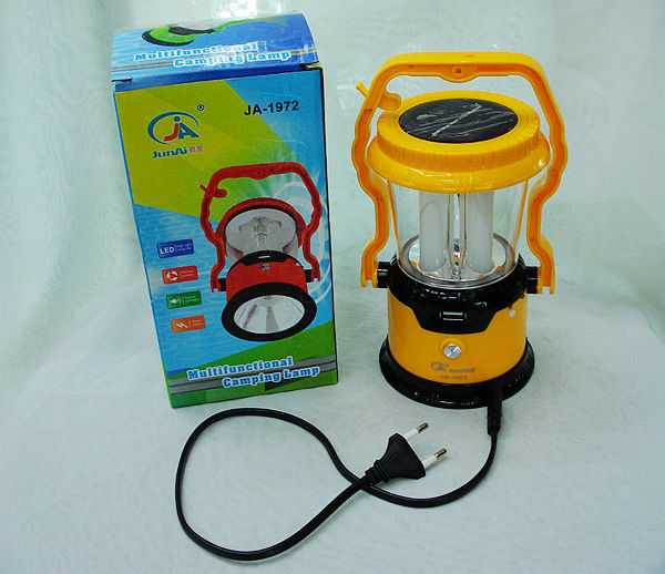JA-1972 solar rechargeable camping light solar rechargeable Lantern