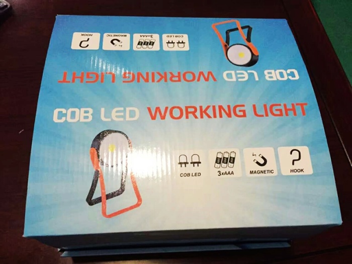 Round COB Work Light 360 ° Rotary Magnet Camping Light Tool Light 3AAA Battery Round COB Work Light 360 ° Rotary Magnet Camping Light Tool Light 3AAA Battery