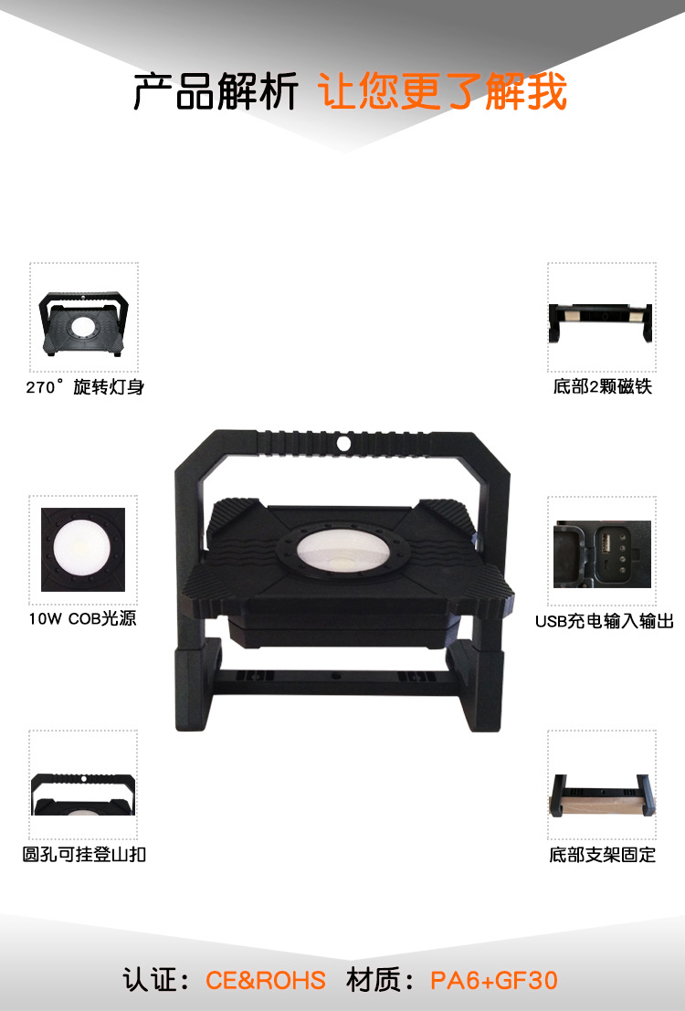Nylon Material Cross-Border Floodlight Outdoor Lighting Tent Stall Night Market Lamp Mobile Power Bank Portable Camping Light Nylon Material Cross-Border Floodlight Outdoor Lighting Tent Stall Night Market Lamp Mobile Power Bank Portable Camping Light