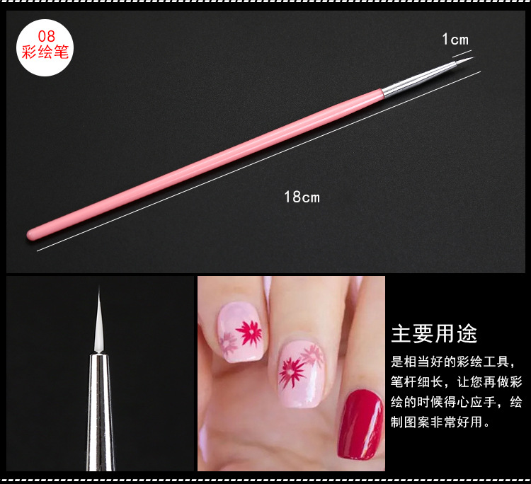 Nail Brush Set Wholesale 15 Sets of Pens Nail Brush Fluoresent Marker Line Drawing Pen Full Set Factory Direct Sales Nail Brush Set Wholesale 15 Sets of Pens Nail Brush Fluoresent Marker Line Drawing Pen Full Set Factory Direct Sales