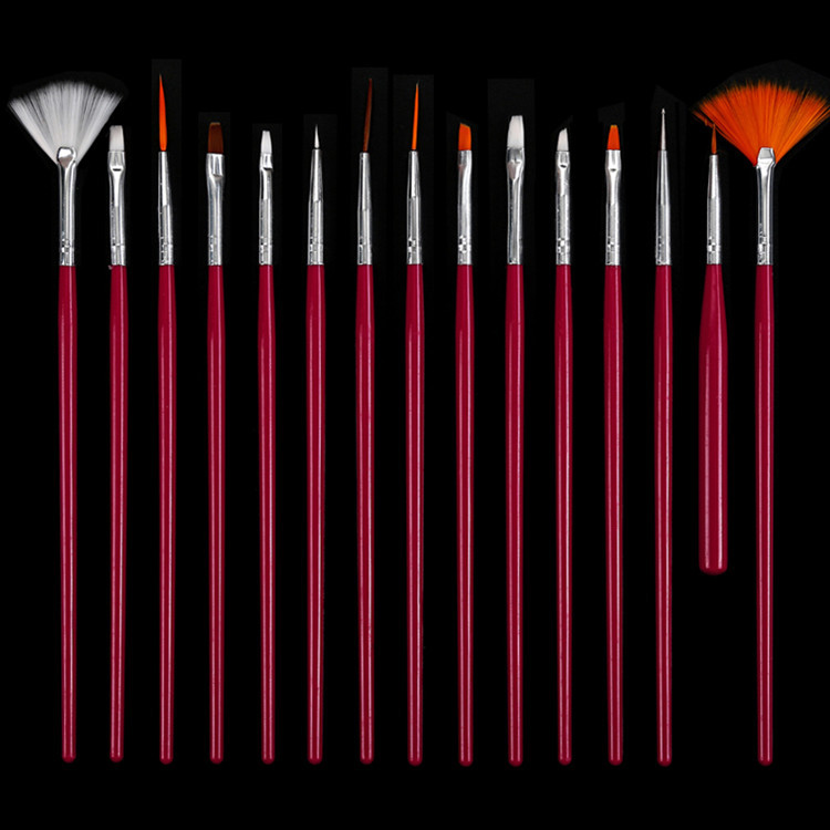 Nail Brush Set Wholesale 15 Sets of Pens Nail Brush Fluoresent Marker Line Drawing Pen Full Set Factory Direct Sales Nail Brush Set Wholesale 15 Sets of Pens Nail Brush Fluoresent Marker Line Drawing Pen Full Set Factory Direct Sales