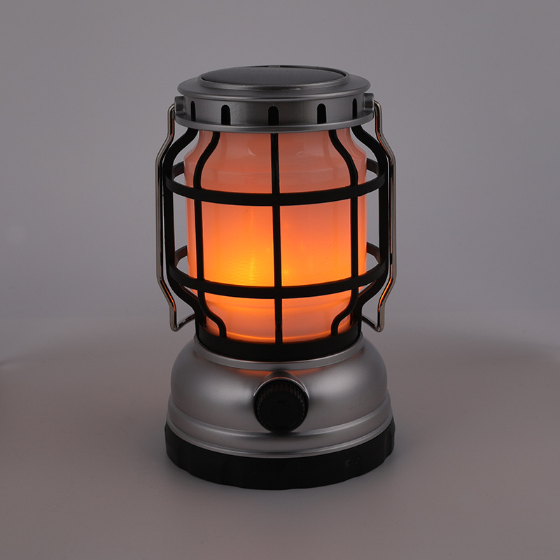 Products in Stock New Barn Lantern Led Solar Energy Camping Lights USB Charging Outdoor Camping Light Household Emergency Portable Lamp