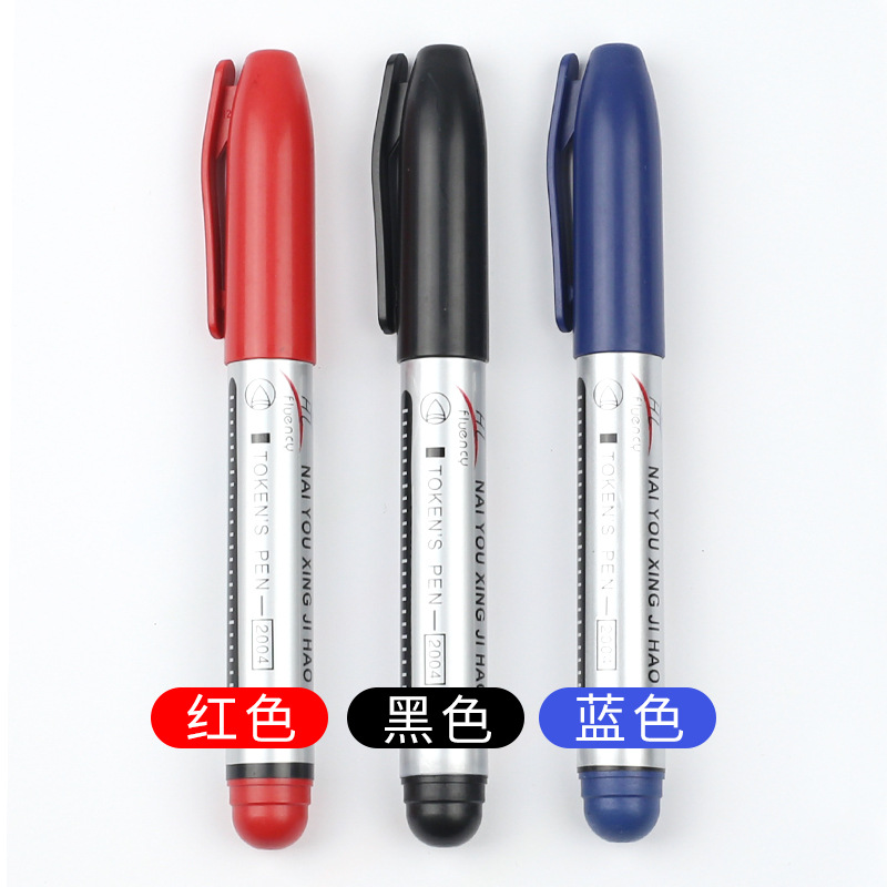 Spot Goods Marking Pen Wholesale Marker Black Oily Marking Pen Ink-Added ExPRESS Logistics Pen Factory Direct Sales
