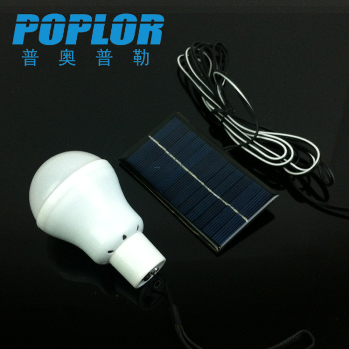 9W emergency light / solar charge LED light bulb / lithium battery / portable camping light