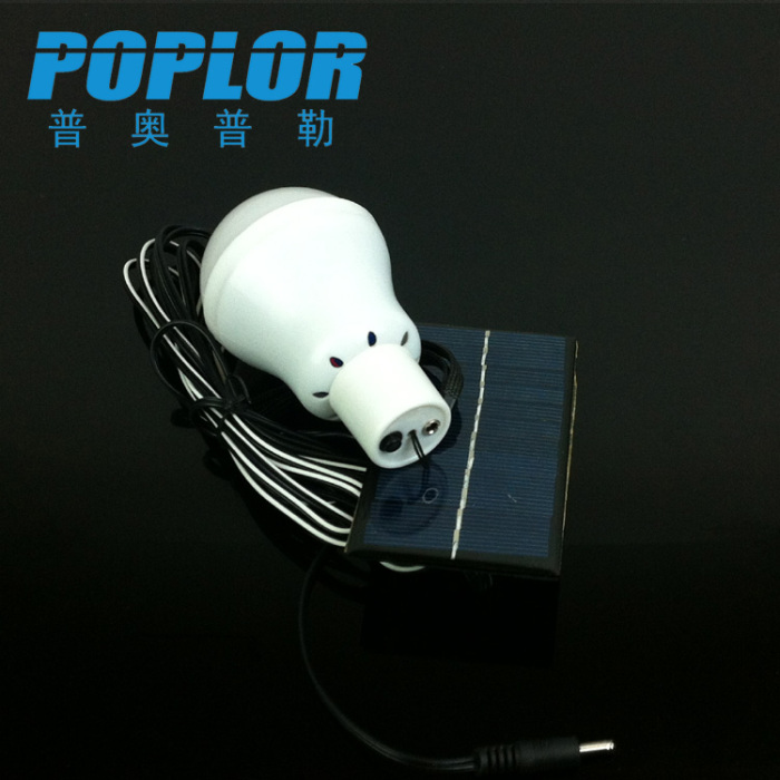9W emergency light / solar charge LED light bulb / lithium battery / portable camping light