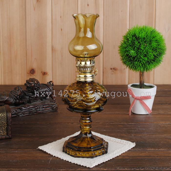 Glass kerosene lamp camping light couples romantic spirit lamp
