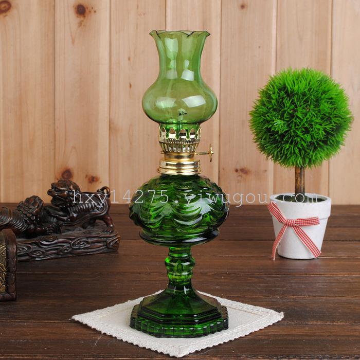 Glass kerosene lamp camping light couples romantic spirit lamp