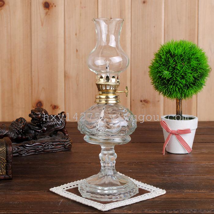 Glass kerosene lamp camping light couples romantic spirit lamp