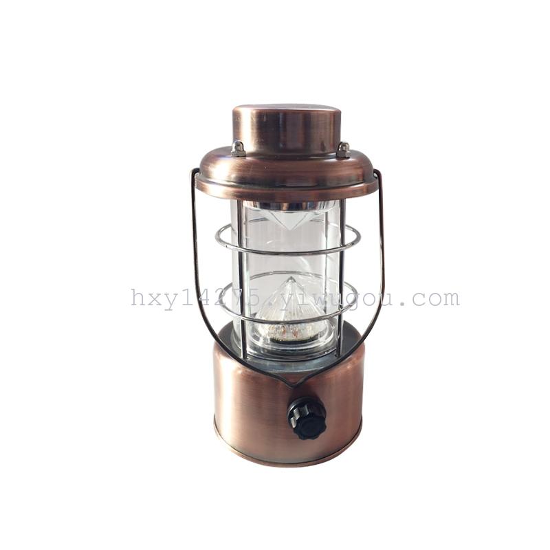 New antique retro portable Lantern Outdoor LED camping light classic decorative kerosene lamp