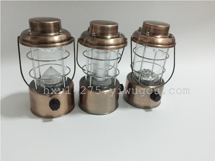 New antique retro portable Lantern Outdoor LED camping light classic decorative kerosene lamp